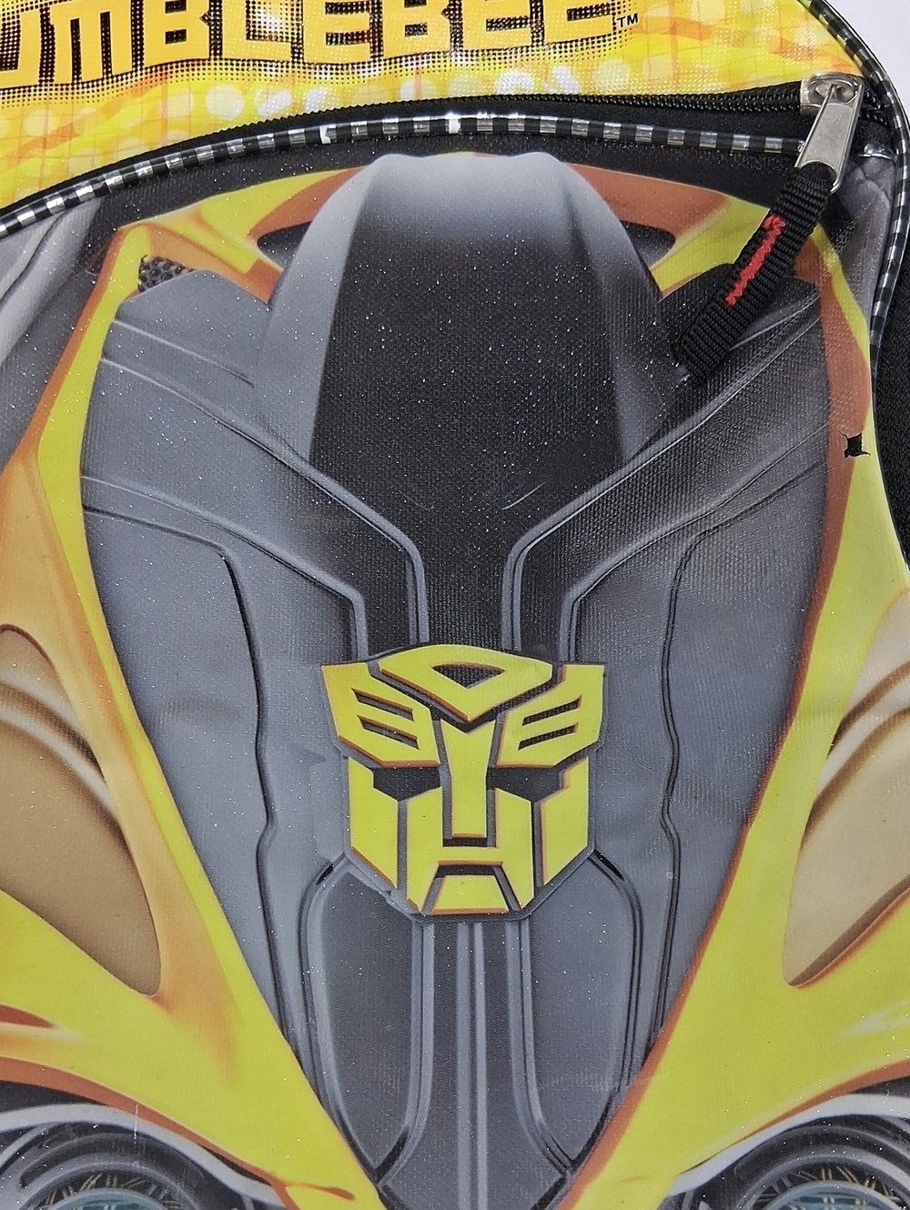 Boys Transformers Backpack Bumblebee Red Black Gray Elementary 2 Compartments - Picture 10 of 16